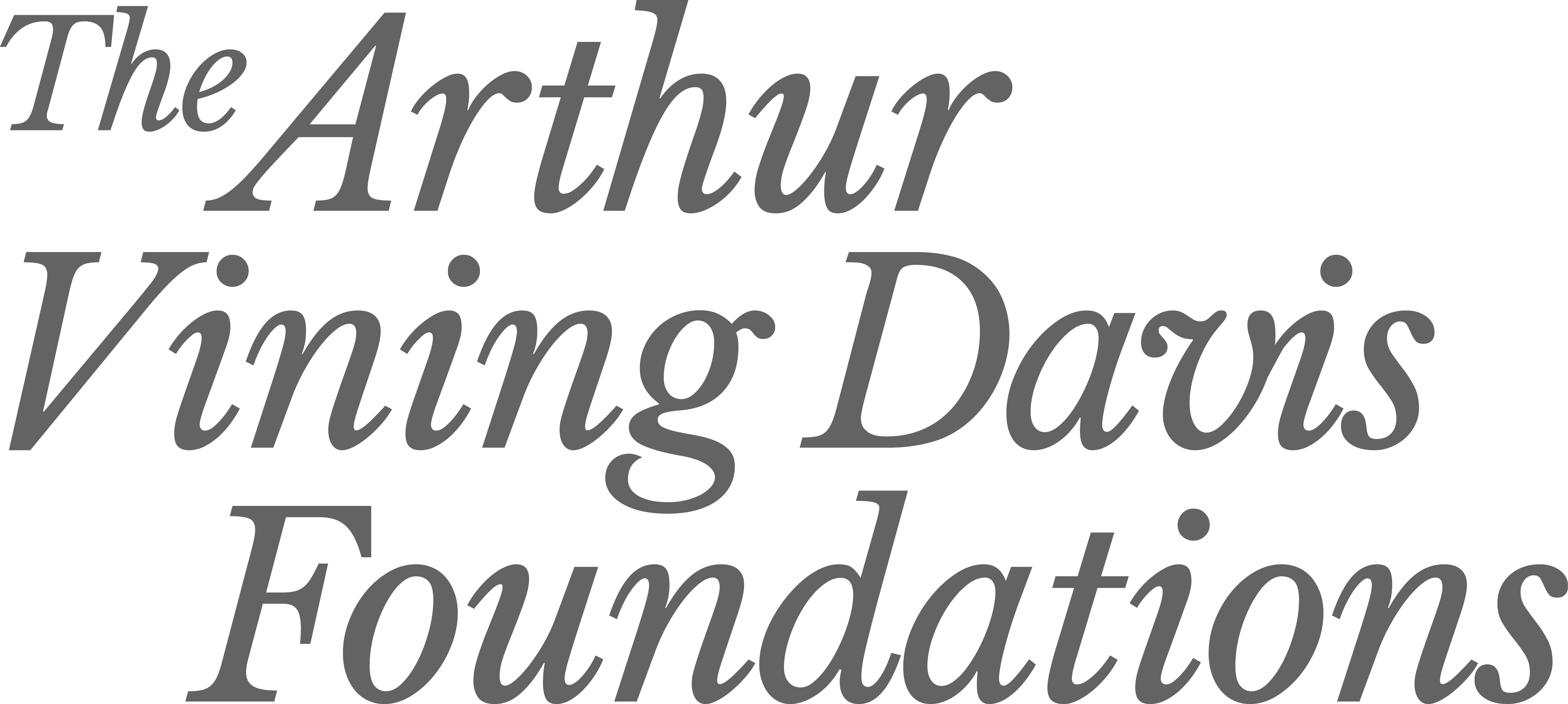 Arthur Vining Davis Foundations Arthur Vining Davis Foundations