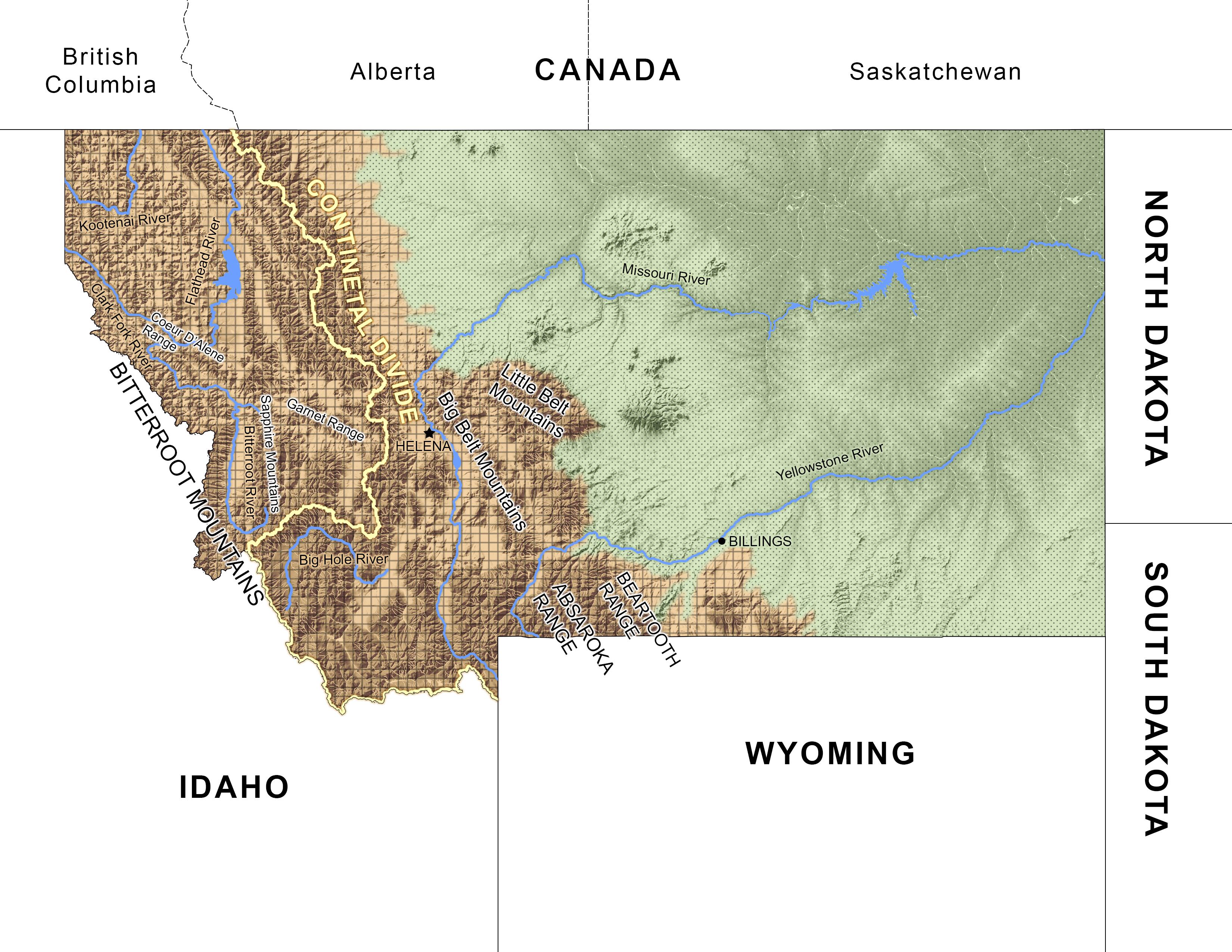 Montana Activity 2 3 The Regions Of Montana Pbs Learningmedia